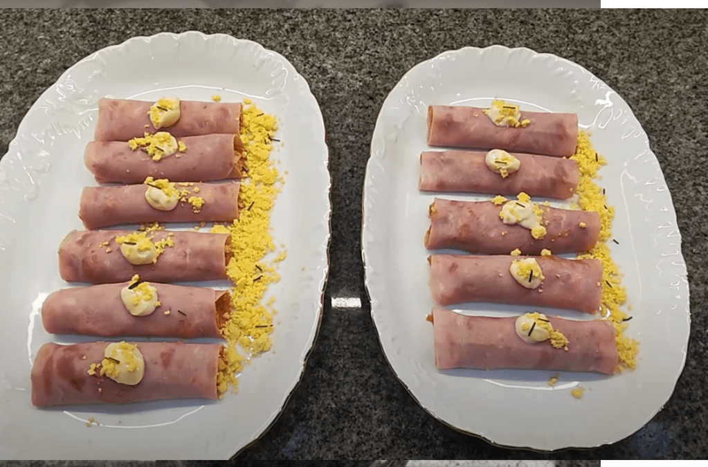 Canelones fríos de atún y&nbsp;huevo