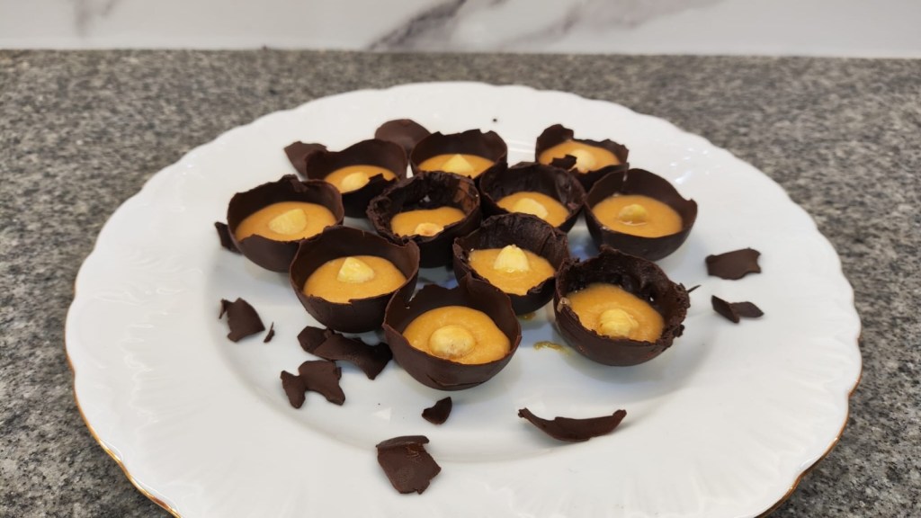 Bocaditos de Chocolate con Crema&nbsp;Praliné